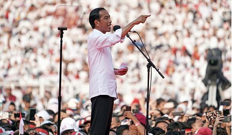 Indonesia siết chặt an ninh trước lễ nhậm chức của Tổng thống Jokowi. (Ảnh: Bloomberg)