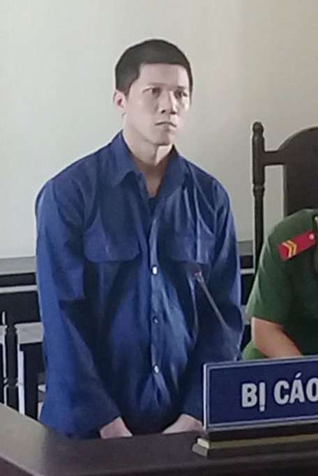 Bị cáo Phạm Văn Vương tại phiên tòa.