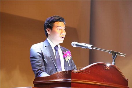  Chủ tịch VSAK Trần Thiện Quang phát biểu khai mạc. Ảnh: Hữu Tuyên
