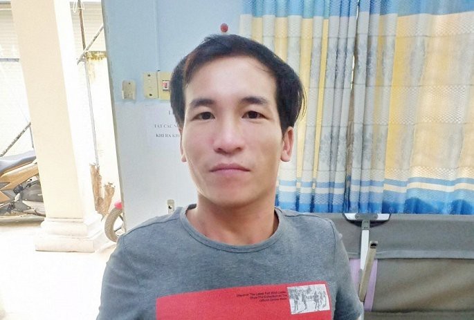 Nguyễn Tuấn Lợi bị bắt giữ. (Ảnh: Công an cung cấp)