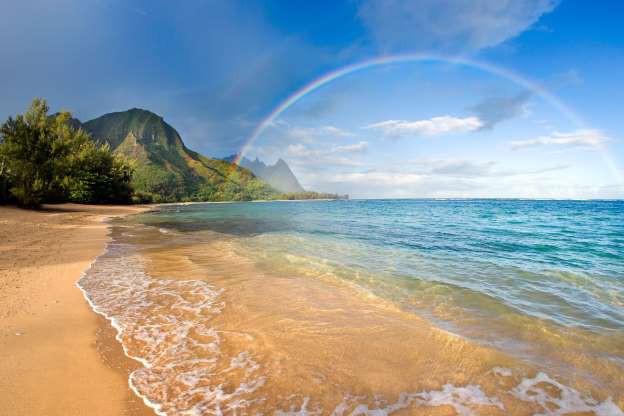 Cầu vồng ở Kauai, Hawaii, Mỹ.
