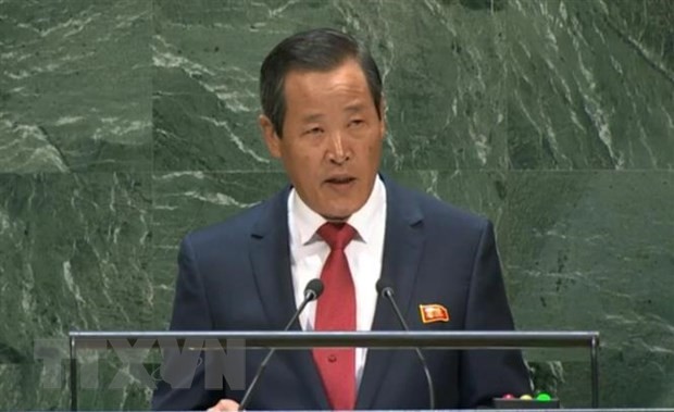 Đại sứ Triều Tiên tại Liên hợp quốc Kim Song. (Nguồn: Yonhap/TTXVN)