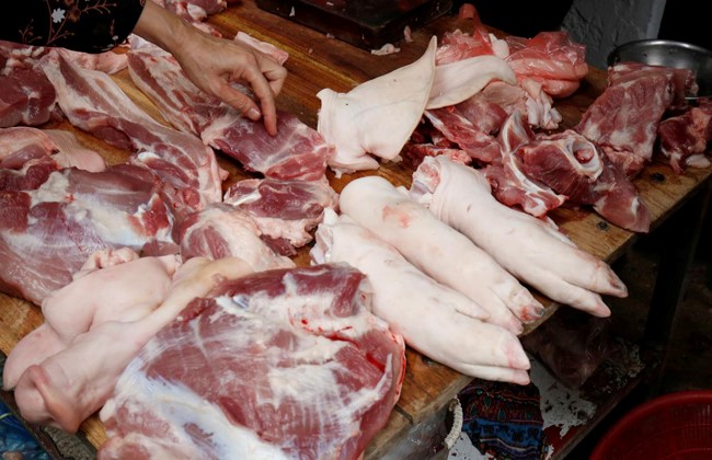 Giá thịt lợn tại Trung Quốc đã tăng mạnh do dịch tả lợn châu Phi. Ảnh: Reuters