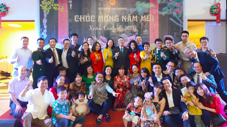 Cộng đồng người Việt tại Indonesia đón Xuân Canh Tý 2020 (Ảnh: ĐSQ)