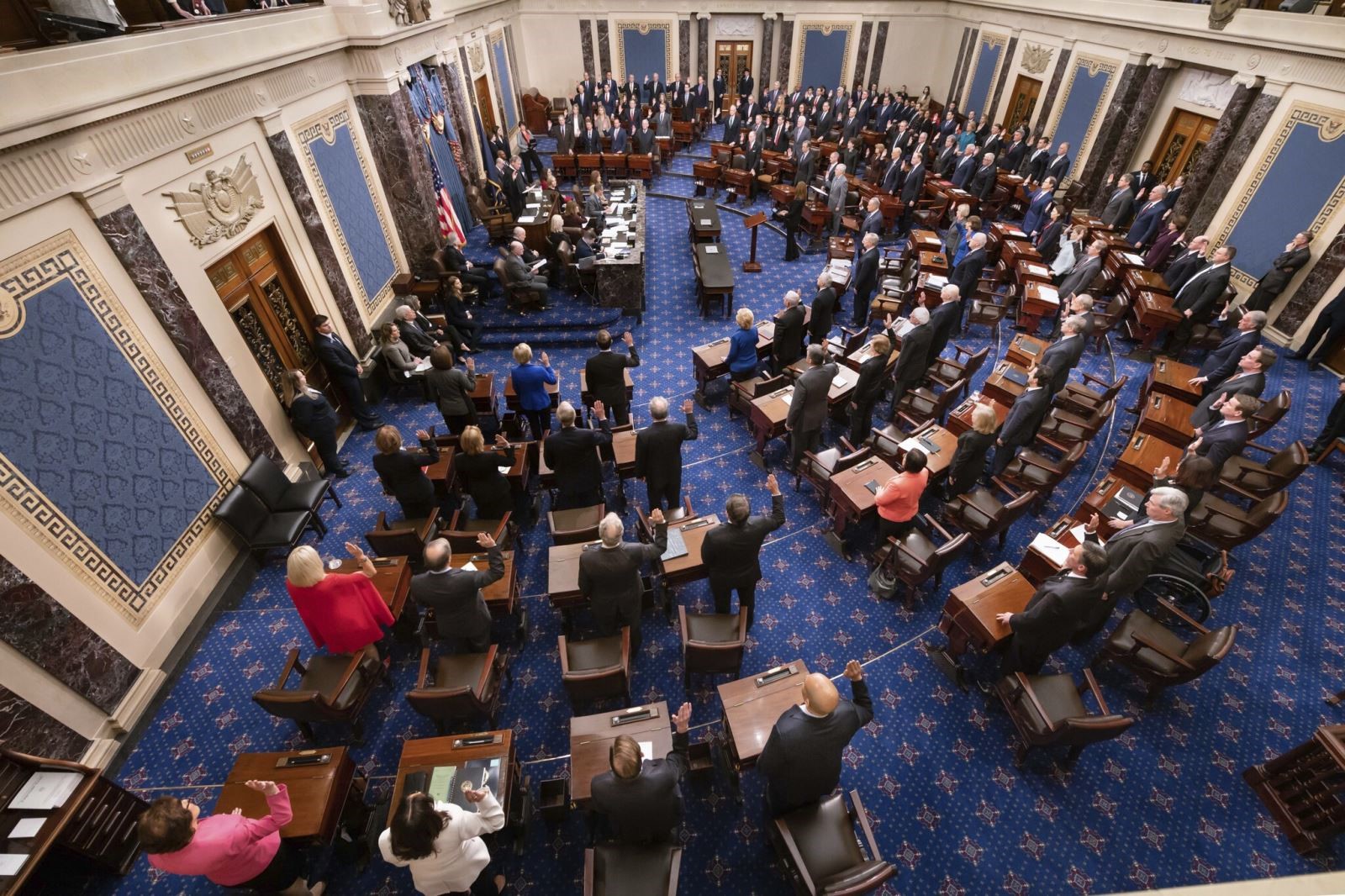 Phòng họp của Thượng viện Mỹ tại Đồi Capitol. Ảnh: Quốc hội Mỹ