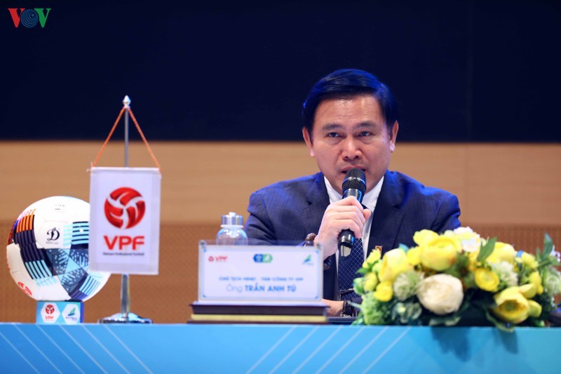 Ông Trần Anh Tú cho biết nhiều khả năng Cúp Quốc gia Bamboo Airways 2020 sẽ khai mạc ngày 3/4/2020. (Ảnh: Vy Vũ).