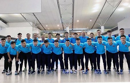 ĐT Futsal Việt Nam lên đường sang Tây Ban Nha tập huấn.Ảnh: VFF