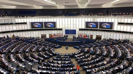 Quang cảnh phiên họp toàn thể tại Trụ sở Nghị viện châu Âu ở Strasbourg (Pháp). (Nguồn: TTXVN phát)