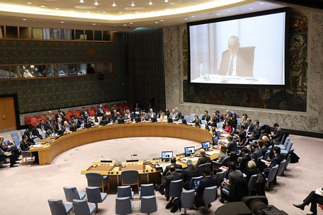 Quang cảnh phiên họp của Hội đồng Bảo an Liên hợp quốc. (Nguồn: TTXVN)