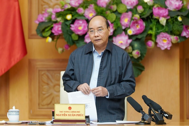 Thủ tướng Nguyễn Xuân Phúc phát biểu tại cuộc họp - (Ảnh: VGP/Quang Hiếu)