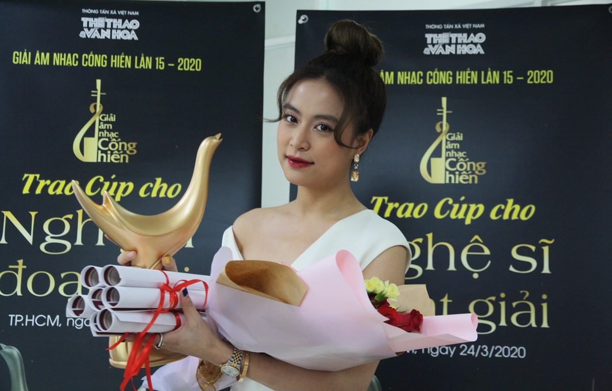 Hoàng Thùy Linh giành bốn giải thưởng tại Giải Âm nhạc Cống hiến lần thứ 15. (Ảnh: BTC)