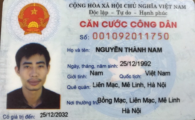 Lực lượng chức năng đang tìm kiếm Nguyễn Thành Nam.
