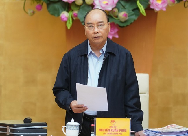 Thủ tướng Nguyễn Xuân Phúc phát biểu tại cuộc họp