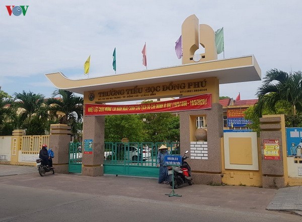 Trường Tiểu học Đồng Phú nơi một học sinh lớp 5 bị đối tượng lạ sàm sỡ.