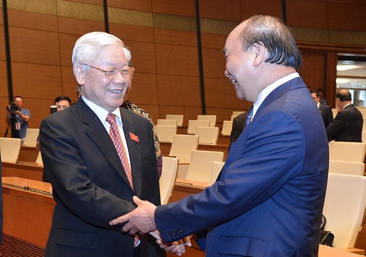Tổng Bí thư, Chủ tịch nước Nguyễn Phú Trọng và Thủ tướng Chính phủ Nguyễn Xuân Phúc