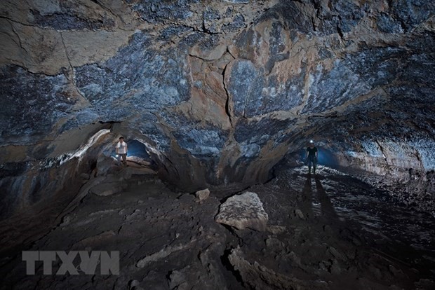 Hang động núi lửa C1 thuộc Công viên Địa chất Đắk Nông. (Nguồn: TTXVN)