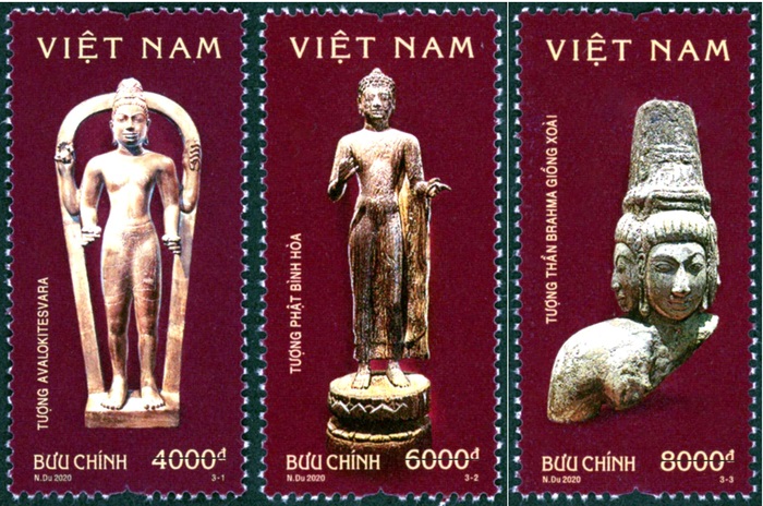 Bộ tem gồm 3 mẫu. Ảnh: ictvietnam.vn
