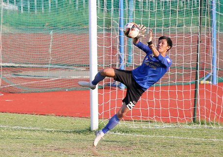 TM Hiếu Nhơn (25, XSKT Vĩnh Long) thi đấu xuất sắc trong trận thắng đội Đồng Tháp 3-0.