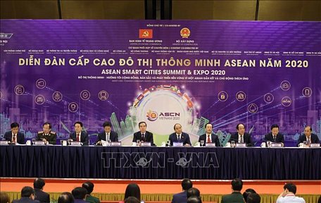 Thủ tướng Nguyễn Xuân Phúc, Chủ tịch ASEAN 2020 tại diễn đàn. Ảnh: Thống Nhất/TTXVN