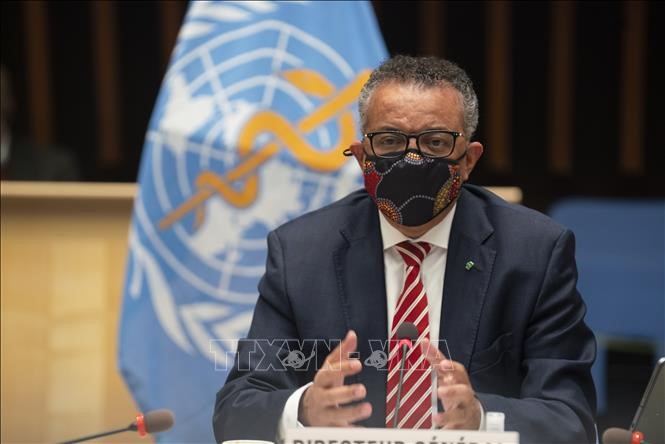 Tổng giám đốc Tổ chức Y tế thế giới (WHO) Tedros Adhanom Ghebreyesus phát biểu tại Geneva, Thụy Sĩ, ngày 5/10/2020. Ảnh tư liệu: AFP/TTXVN