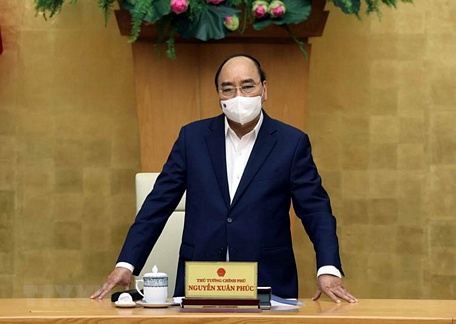  Thủ tướng Nguyễn Xuân Phúc phát biểu. (Ảnh: Thống Nhất/TTXVN)