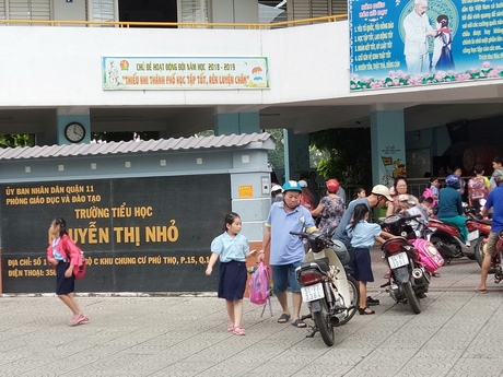 Ngôi trường tiểu học mang tên Nguyễn Thị Nhỏ tại TP Hồ Chí Minh.