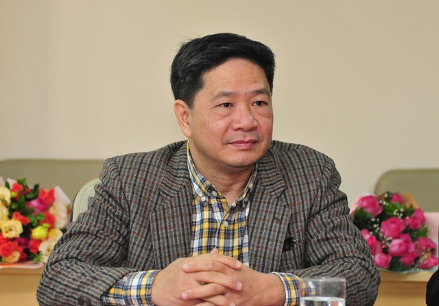  TS Đinh Huy Dương, Vụ trưởng Vụ Truyền thông – Giáo dục (Tổng cục Dân số, Bộ Y tế). (Ảnh: Chí Cường)