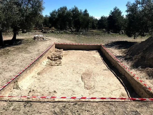 Địa điểm khai quật, nơi hàng loạt kho báu khảo cổ được hé lộ - Ảnh: Universidad de Jaén