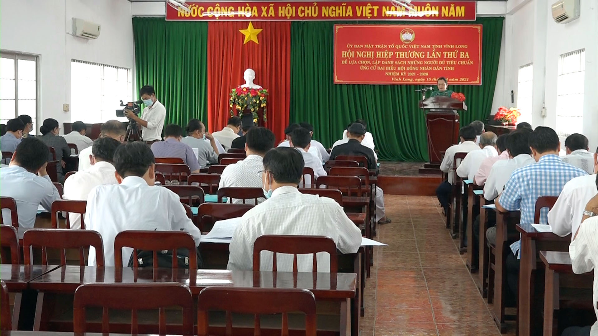 Hội nghị hiệp thương lần thứ 3 được Ban Thường trực UBMTTQ Việt Nam tỉnh tổ chức vào sáng 15/4.