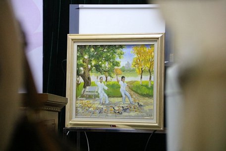 Đây là một trong những bức tranh ấn tượng trong 35 bức vẽ gửi tặng bệnh viện.