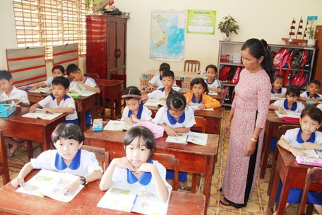 Tỷ lệ học sinh lớp 1 năm học 2020- 2021 hoàn thành tốt chương trình Tiếng Việt và Toán cao hơn năm học 2019- 2020.