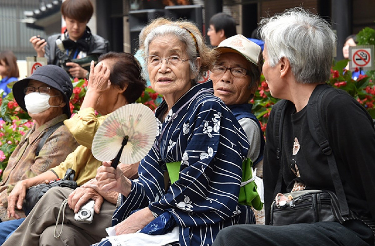 Tình trạng lão hóa dân số của Nhật Bản ngày càng trầm trọng. Ảnh: Asia