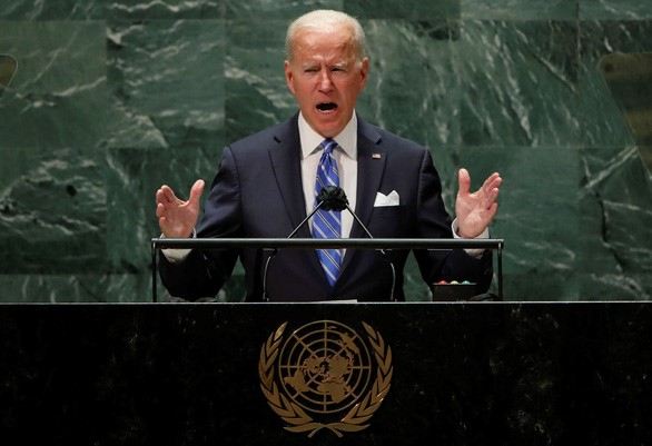 Tổng thống Mỹ Joe Biden phát biểu trước Đại hội đồng Liên Hiệp Quốc - Ảnh: REUTERS