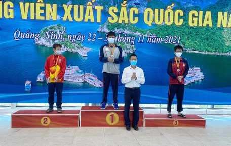 VĐV Nguyễn Hoàng Khang xuất sắc giành 3 HCV sau 3 ngày thi đấu.