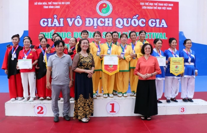 Vĩnh Long giành 10 huy chương tại Giải vô địch Thể dục dưỡng sinh và Festival toàn quốc năm 2025