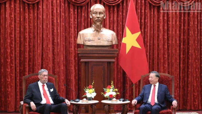 Tổng Bí thư, Chủ tịch nước Tô Lâm tiếp Tổng Bí thư Đảng Phong trào Cánh tả Thống nhất Cộng hòa Dominica