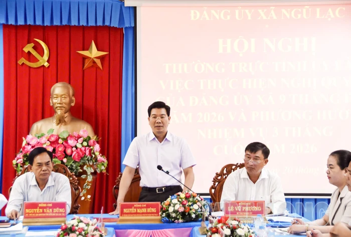 Xã Ngũ Lạc tháo gỡ khó khăn, thực hiện các nhiệm vụ trọng tâm những tháng cuối năm
