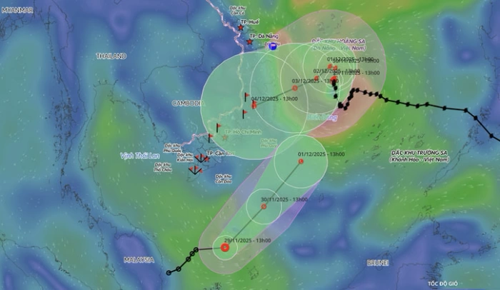 Bão Koto còn đổi hướng, áp thấp nhiệt đới ít khả năng ảnh hưởng Nam Bộ