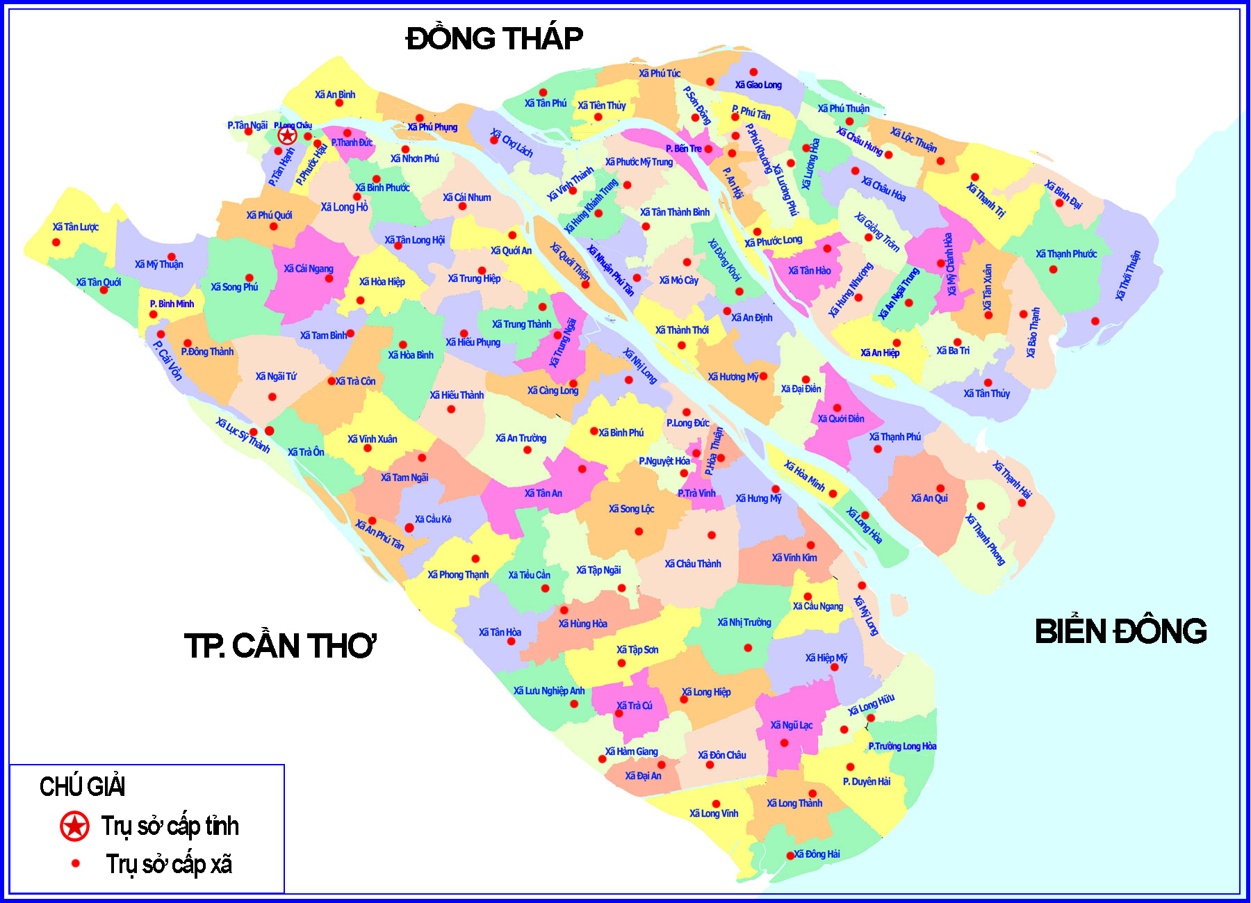 Bản đồ Tỉnh Vĩnh Long