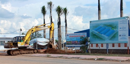 Công ty TNHH May Mặc Leader Việt Nam đang trong giai đoạn hoàn thiện xây dựng nhà xưởng tại KCN Hòa Phú giai đoạn 2.