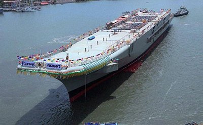 Hàng không mẫu hạm của Ấn Độ, INS Vikrant, được ra mắt hôm 12/8/2013 