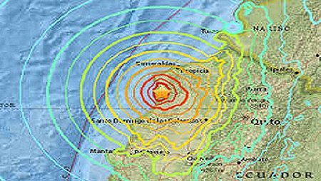 Ecuador đã xảy ra một trận đông đất có cường độ 7,8 độ Richter,