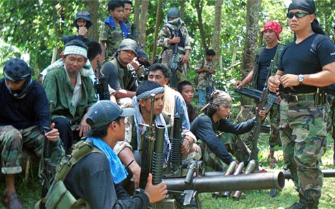 Nhóm khủng bố Abu Sayyaf ở Philippines. (ảnh: AP).