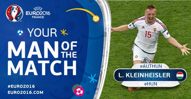 Không ghi bàn nhưng Kleinheisler đã đóng góp phần lớn vào chiến thắng 2-0 của Hungary trước ĐT Áo tại lượt trận đầu tiên Euro 2016.