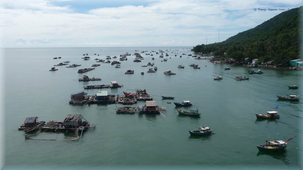 Làng nuôi cá lồng bè. Ảnh: Vietnam My Country