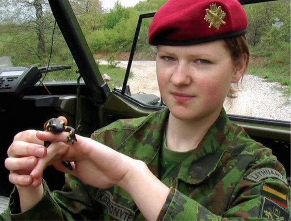 Nữ quân nhân Litva.