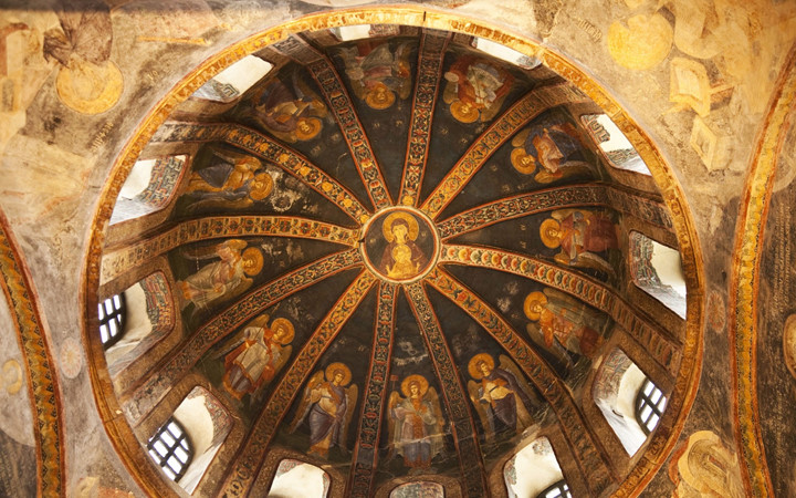 Bảo tàng Kariye lộng lẫy ở Isianbul nhờ được khảm nhiều bức Byzantine và các bức bích họa. ảnh: roughguides