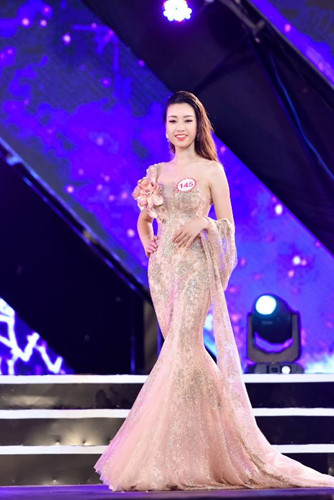 Cô từng lọt top 15 cuộc thi Hoa hậu Hoàn vũ Việt Nam 2015.
