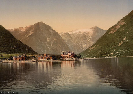 Vịnh Sognefjord ở Na Uy năm 1890 - 1900.