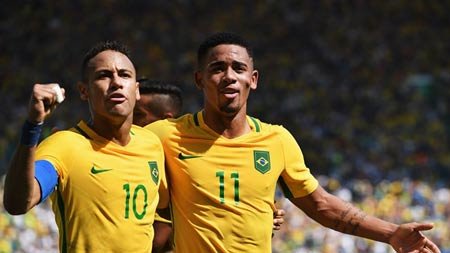 Neymar và Gabriel Jesus góp công lớn đưa Brazil vào chung kết.  Ảnh: FIFA.com